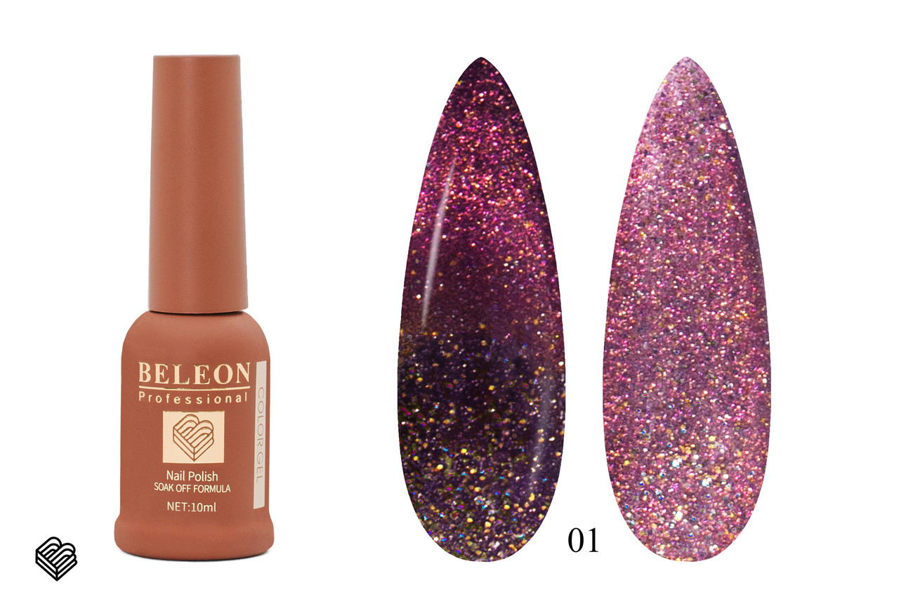 Гель-лак BELEON 12D Peacock Cat Eye 10мл №01