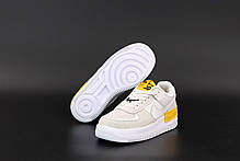 Жіночі кросівки Nike Air Force 1 Shadow Vast Grey Laser Orange CU3446-001, фото 4