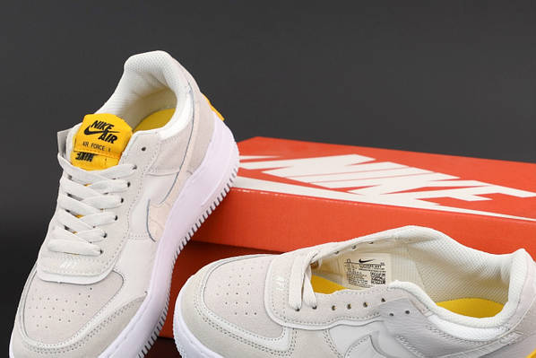Nike Air Force 1 Shadow Vast Grey Laser Orange CU3446 001 High Top Store 1196480766