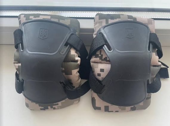 Налокотники тактичні із удароміцного пластику КТ-350 піксель оригінал, фото 1