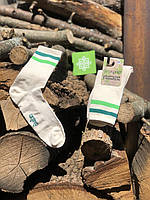 Шкарпетки з конопель, літні довгі молочно-білі. Розмір 25