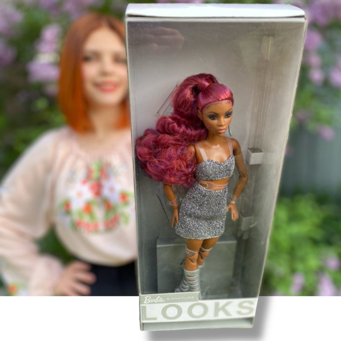 Колекційна лялька Барбі мініатюрна Руде волосся Barbie Looks Petite, Red Hair (HCB77)