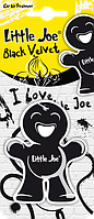 Освіжувач сухий лист "Маленький Джо" Чорний вельвет (BLACK VELVET Black) "Little Joe" LJP008