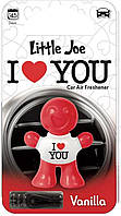 Освіжувач на обдув "Маленький Джо I LOVE YOU" Ваніль (VANILLA Red) "Little Joe " LJLove001