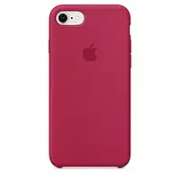 Чехол Silicone Case для Apple iPhone 7 / 8 / Se 2020 OEM Original (Rose Red) Малиновый