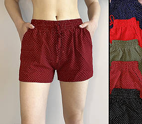 Шорти жіночі шифонові Шорти літні в горошок M — 2 хл