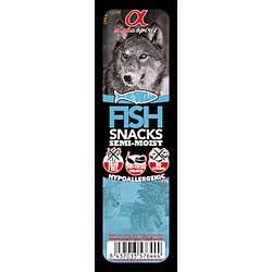 Алpha Spirit (Альфа Спірит) Fish Snacks (риба кубики) напіввлажливе ласощі для собак 35гр