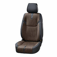 3D накидки на сидіння Manhattan коричневі (перед+зад)