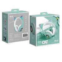 Бездротові Bluetooth-навушники Cat STN-28, mint, фото 2