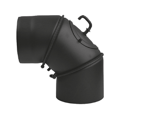 Коліно 90° з шибером низьколегованої сталі 2мм