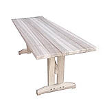 Дерев'яний садовий стіл 1,95 м "Стайл". Колір: Без фарбування, фото 7