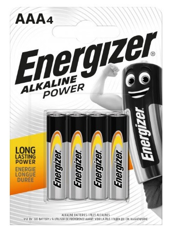 Батарейки Energizer Alkaline Power LR-03/блістер 4шт(12)