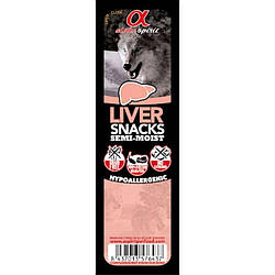 Alpha Spirit (Альфа Спірит) Liver Snacks (печінка кубики) напіввологі ласощі для собак 35гр