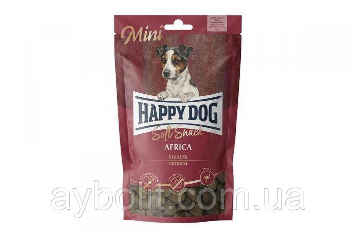 Ласощі Happy Dog Soft Snack Mini Africa Ostrich 100 г, фото 1