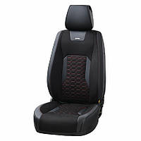 3D накидки на сидіння Montana чорний / червоний (перед + зад)