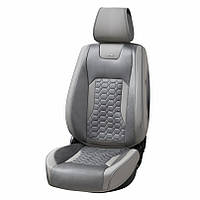 3D накидки на сидіння Manhattan сірі (перед+зад)