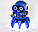 Інтерактивний танцюючий робот музичний світиться 16 см Pioneer ZR142 Синій, фото 5