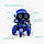 Інтерактивний танцюючий робот музичний світиться 16 см Pioneer ZR142 Синій, фото 10