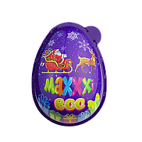 Яйцо пластиковое Maxxxi egg Новогоднее с игрушкой-сюрпризом и конфетами для девочки и мальчика