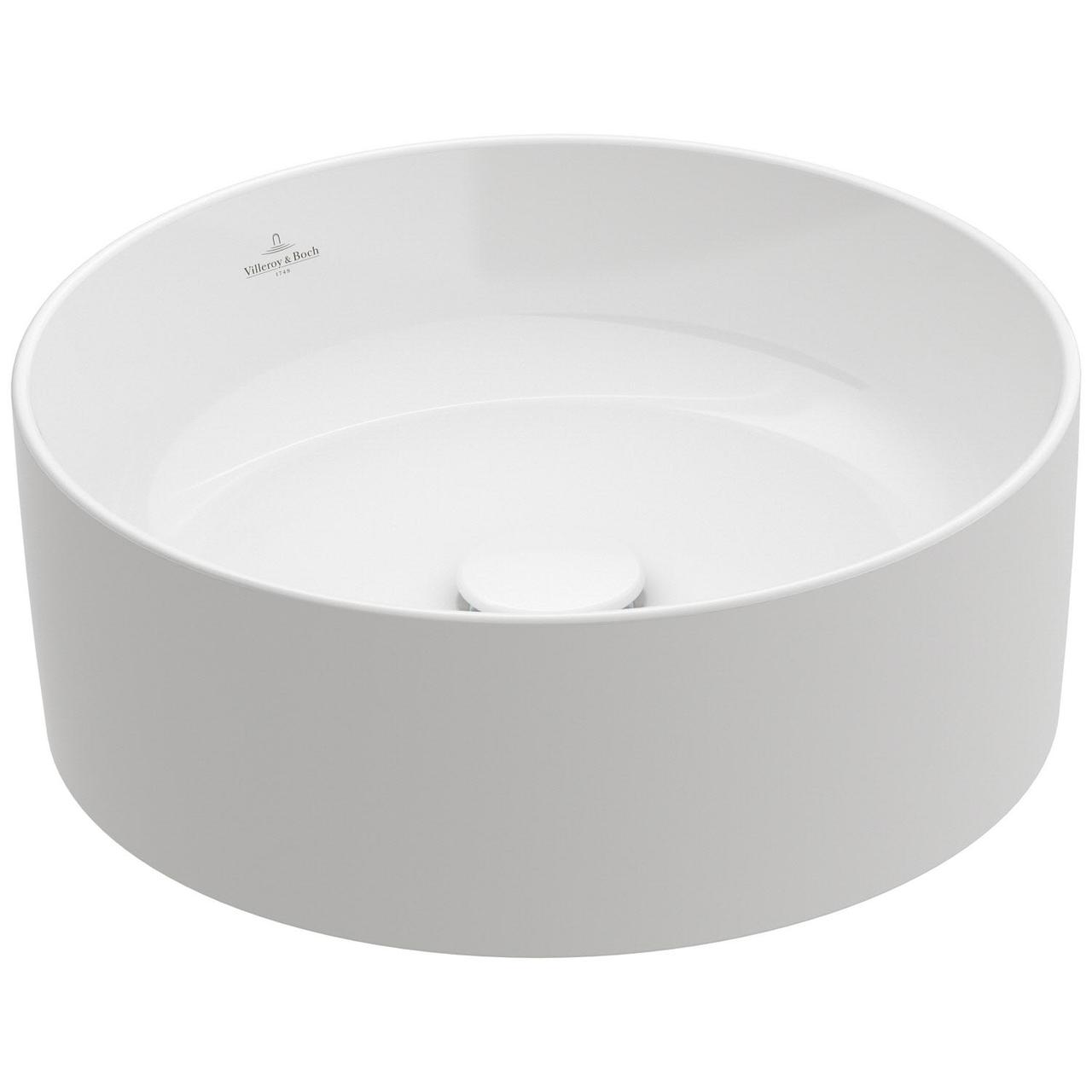 Умивальник накладний VILLEROY&BOCH Collaro 400x400x145мм круглий білий 4A1840R1