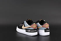 Жіночі кросівки Nike Air Force 1 Shadow Black Metallic Red Bronze Light Artic Pink CU5315-001, фото 6