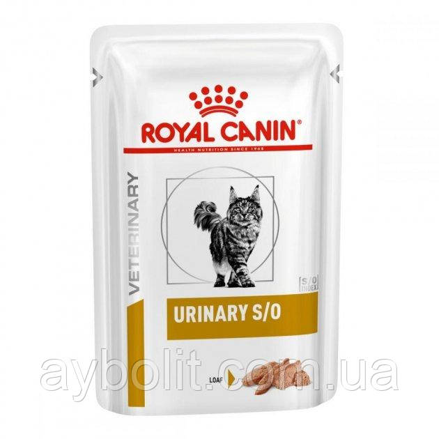 Лікувальний вологий корм для котів Royal Canin Urinary S/O Loaf 85г