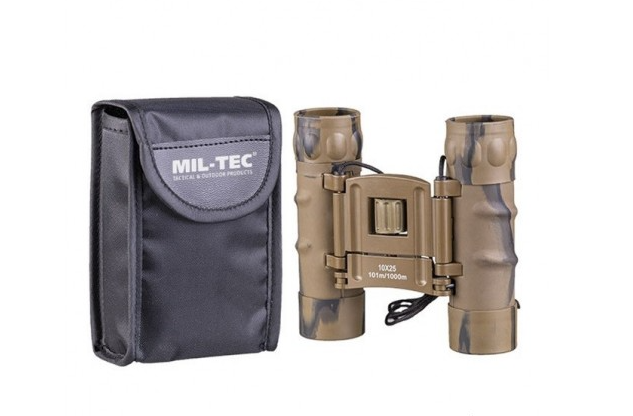 Складаний бінокль Mil-Tec GEN II 10x25 DESERT 15702160-