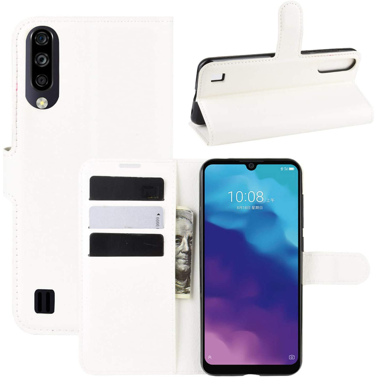 Чохол-книжка Litchie Wallet для ZTE Blade A7 2020 (without fingerprint) White, фото 1