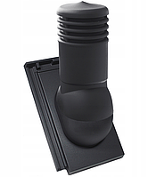 Вентиляційний вихід для керамічної черепиці Creaton Domino Nuance Чорна матова