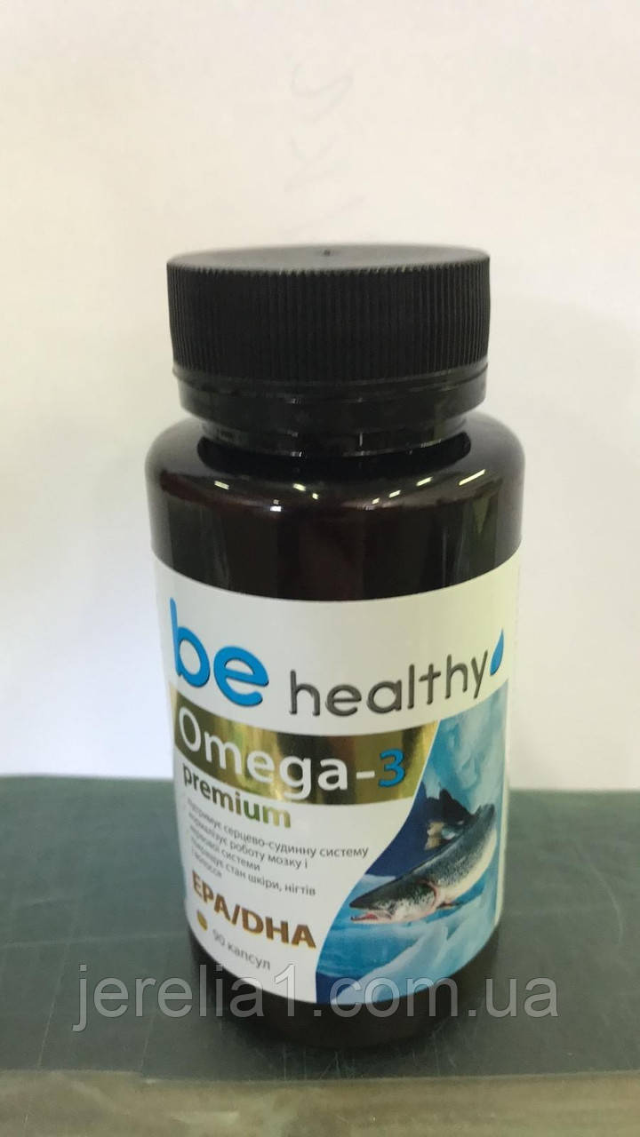 Омега - 3 Преміум Jerelia Джерелія, 90 капсул, фото 1