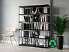 Книжковий лофтовий стелаж на 5 полиць з ДСП, фото 4