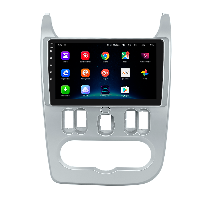 Штатна магнітола Lesko для Renault Logan I Рестайлінг 2009-2015 екран 9" 4/32Gb/ 4G/ Wi-Fi/CarPlay Premi 9 шт., фото 1