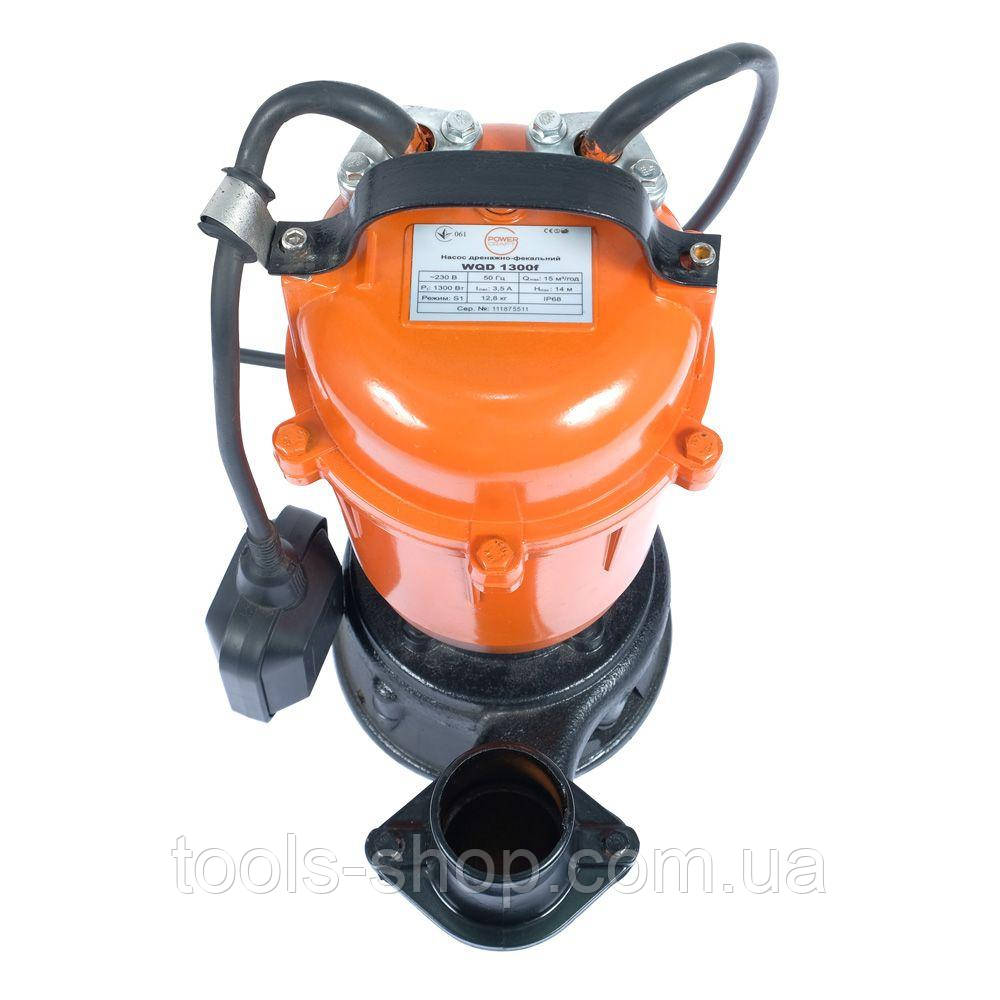 Погружной фекальный насос для канализации и грязной воды Powercraft WQD 1300f (70601)