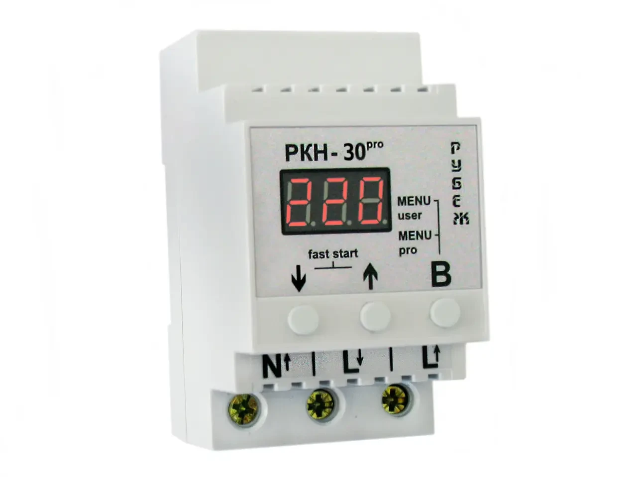 Реле контролю напруги КОРДОН РКН-30pro, фото 1