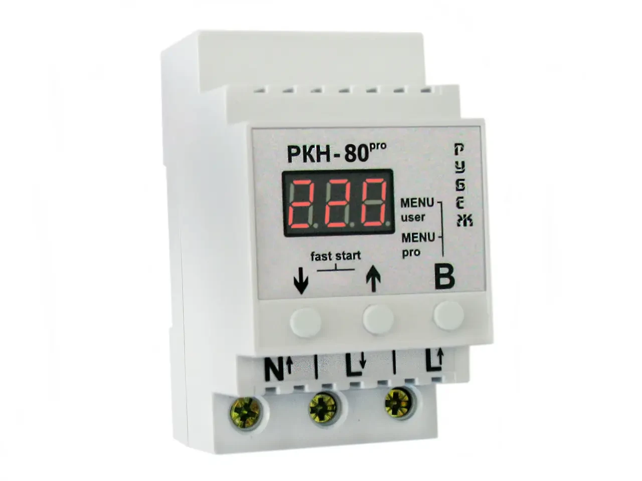 Реле контролю напруги КОРДОН РКН-80pro, фото 1