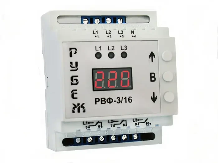 Реле автоматичного вибору фаз КОРДОН РВФ-3/16, фото 1