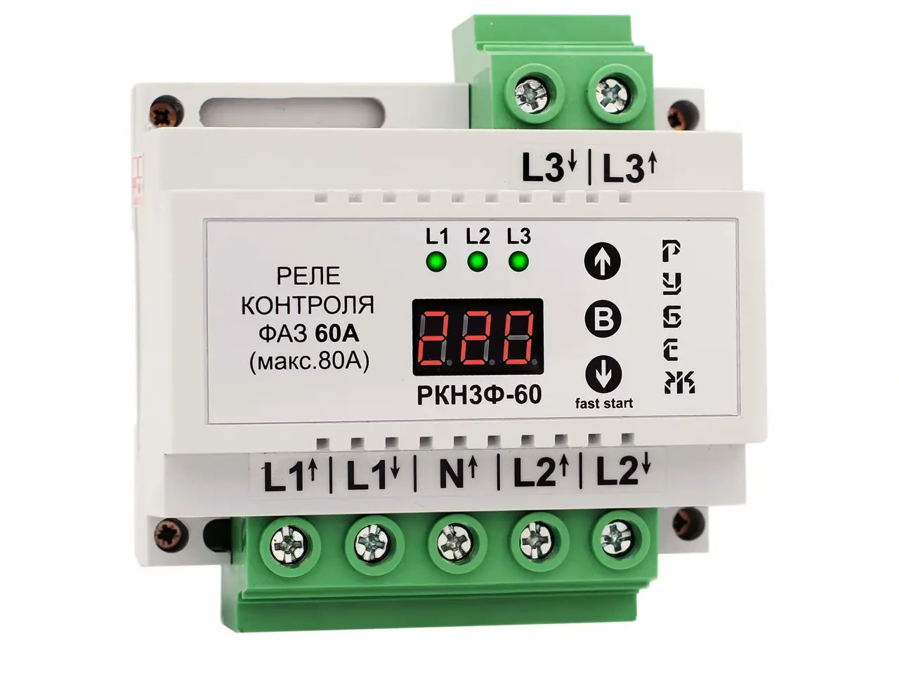 Реле контролю напруги РКН3Ф-60, фото 1