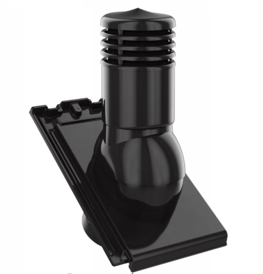 Вентиляційний вихід для керамічної черепиці до Creaton Simpla чорна глазур FINESSE