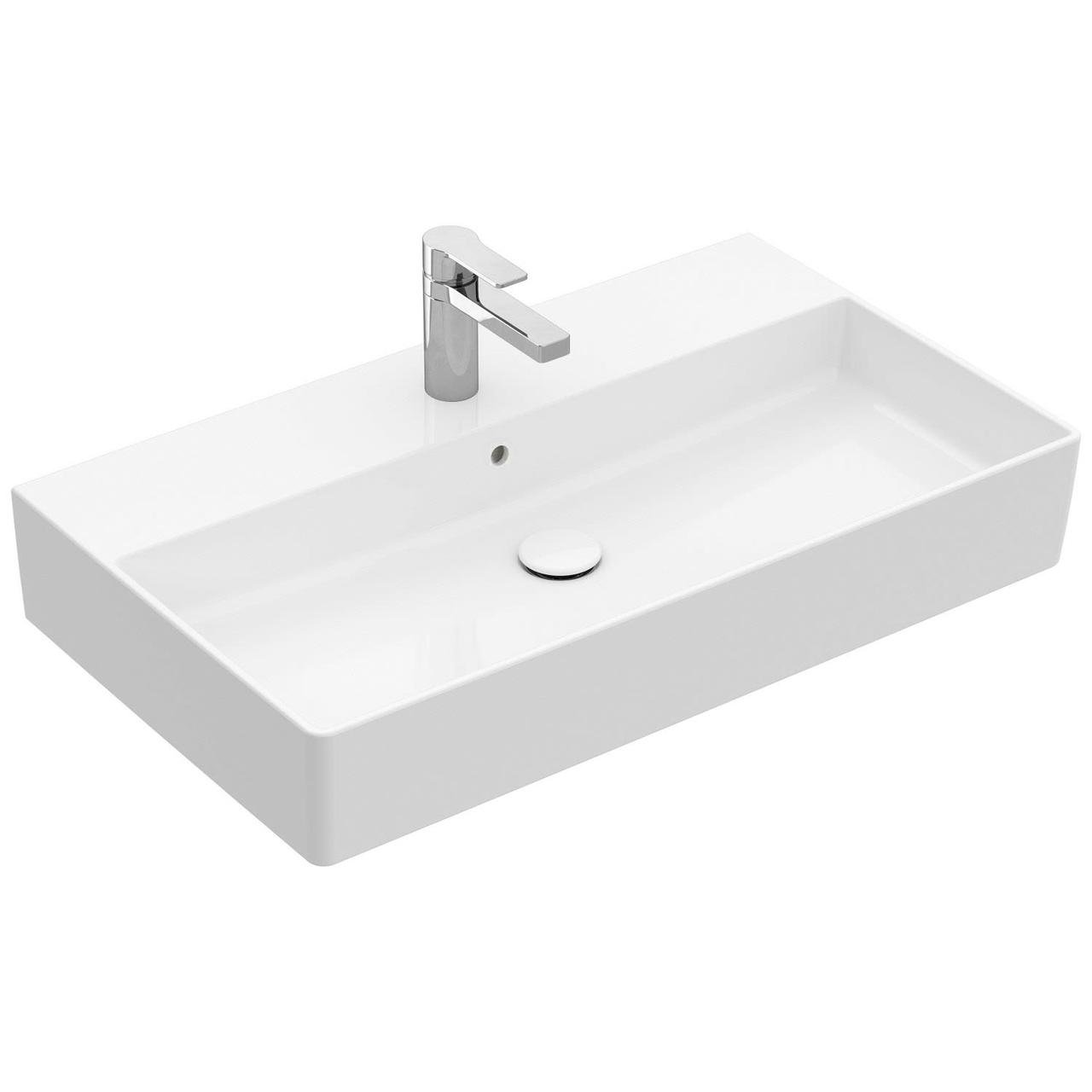 Умивальник підвісний VILLEROY&BOCH Memento 2.0 800x470x140мм прямокутний білий 4A228001