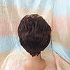 Перука коротка пишна з канекалону каштановий 015А-33A, фото 3