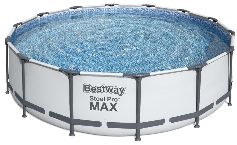 Каркасний круглий басейн Bestway 56462 (549х122 см) з картриджним фільтром, тентом, сходами + дозатор хлор