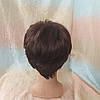 Коротка перука з канекалону каштановий 4400-33, фото 4