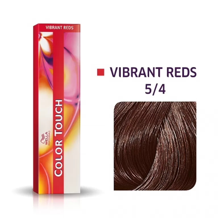 Фарба для волосся Wella Color Touch 60мл. 5/4 світлий коричневий червоний, фото 1
