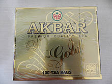 Чай чорний ,,,Akbar Gold" Акбар Голд 100 пак