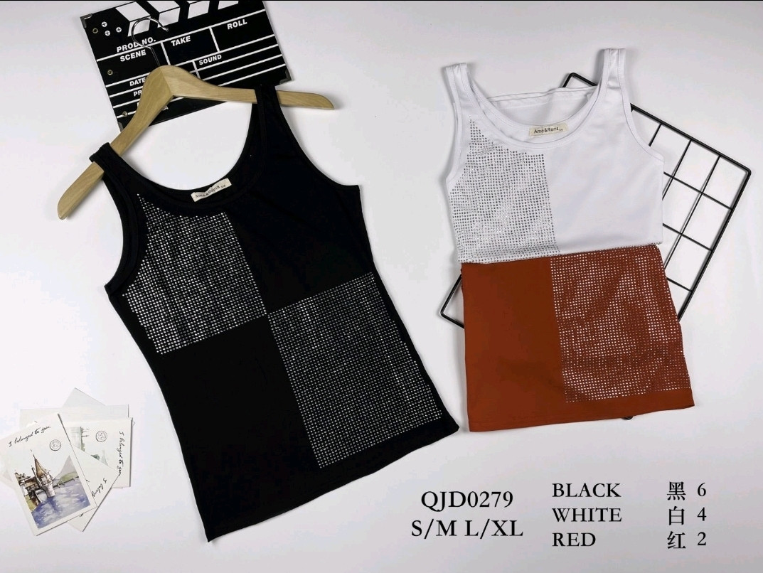 Жіночі майки зі стразами