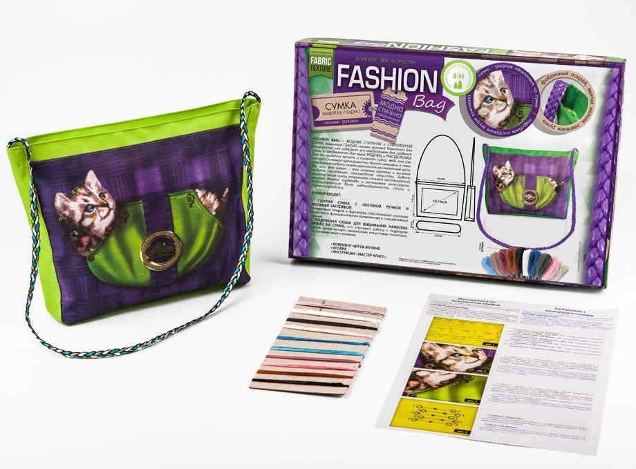 Набор для творчества «Fashion Bag», вышивка гладью (Мулине) - фото 2 - id-p1628072400