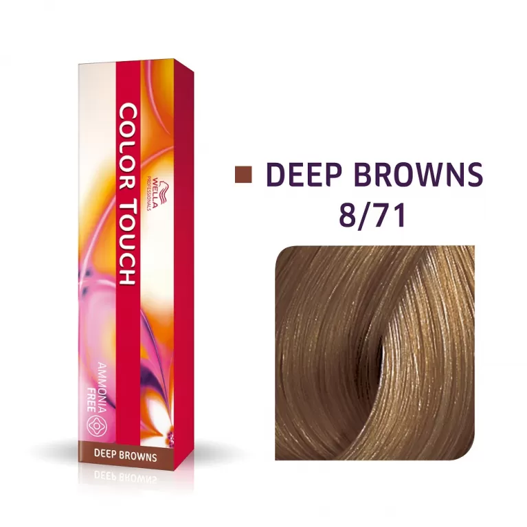 Фарба для волосся Wella Color Touch 60мл. 8/71 світлий блондин коричнево-попелястий, фото 1