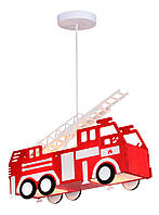 Підвісна люстра пожежна машина в дитячу кімнату Sirius МD 16023-2A