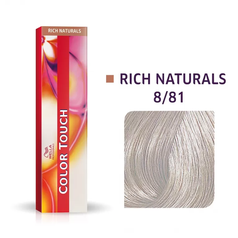 Фарба для волосся Wella Color Touch 60мл. 8/81 світлий блондин перлинно-попелястий, фото 1