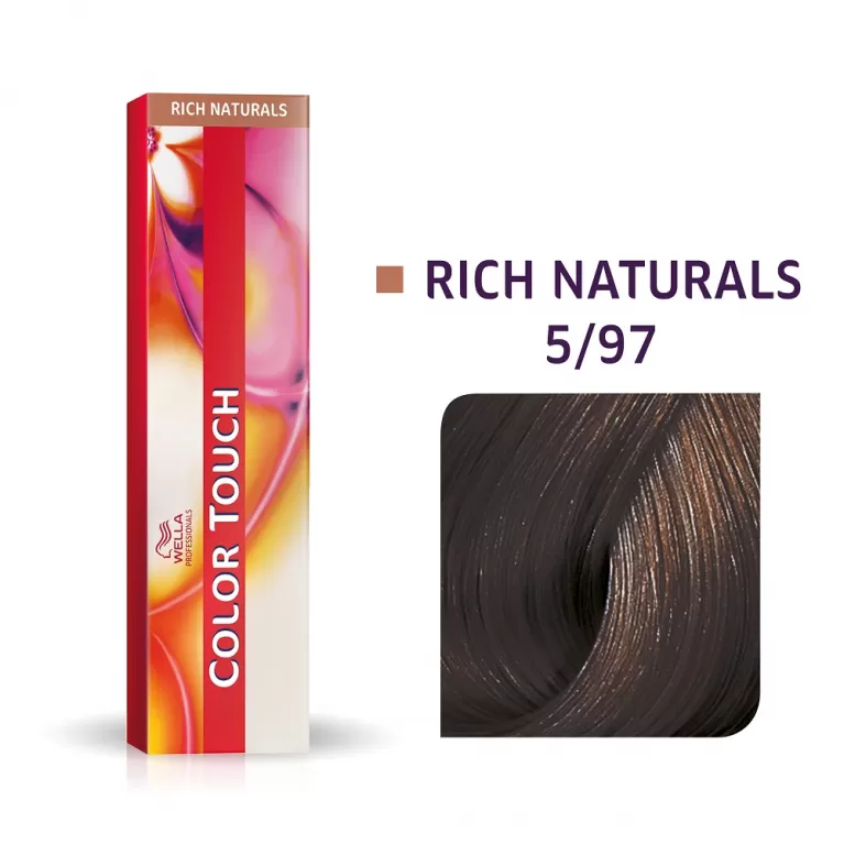 Фарба для волосся Wella Color Touch 60мл. 5/97 світлий коричневий сандр коричневий, фото 1